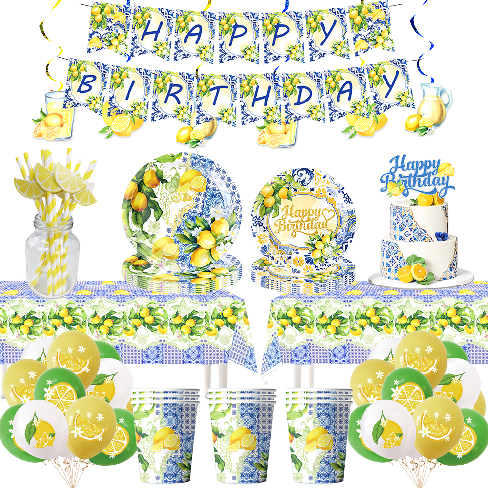 Baby Food For 2 Year Old - Lemon Party Disposable Tableware Paper Plate