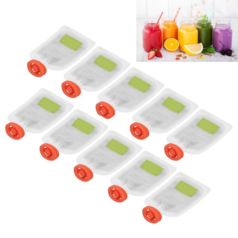 Baby Food Pouches 1 Year Old - 10Pcs Manual Fruit Puree Baby Squeeze