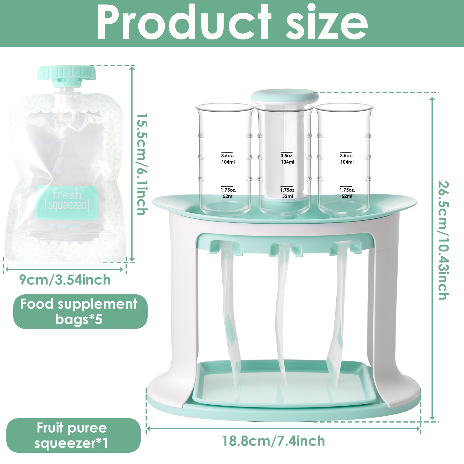 Squeeze Station for Baby Reusa - Baby Food Pouches 1 Year Old recensie en prijs