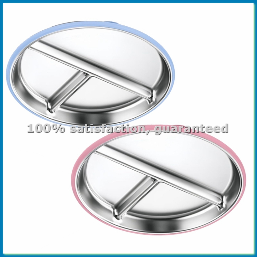 2PCS Stainless Steel Kids Plat - Plate Suction Toddler recensie en prijs