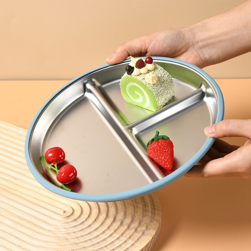 2PCS Stainless Steel Kids Plat - Plate Suction Toddler recensie en prijs