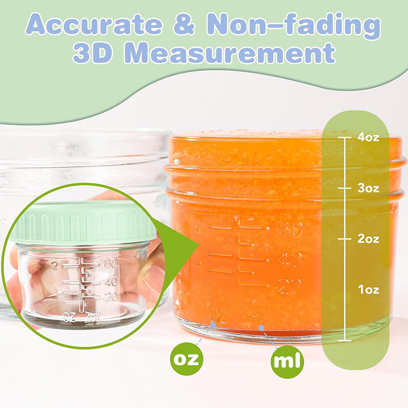 120ml 6Pcs Food Grade Glass Ba - Baby Food Oats recensie en prijs