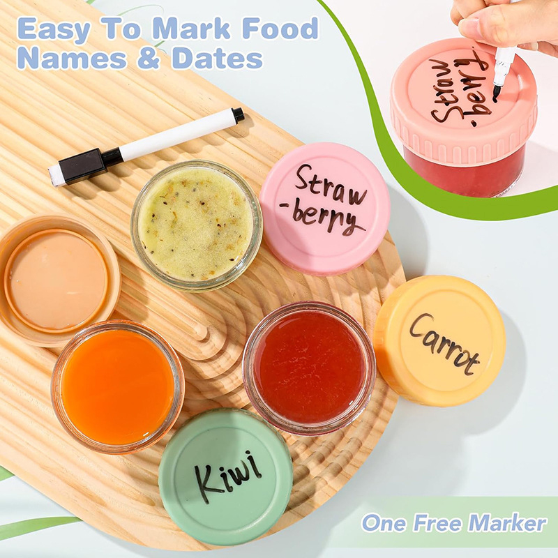 120ml 6Pcs Food Grade Glass Ba - Baby Food Oats recensie en prijs