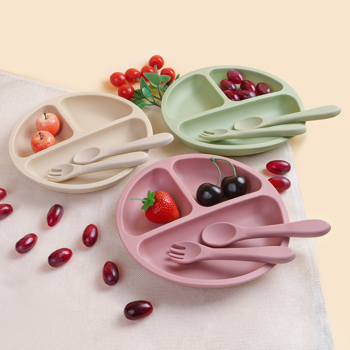 3pcs Baby Silicone Dining Plat - Plate Suction Toddler recensie en prijs