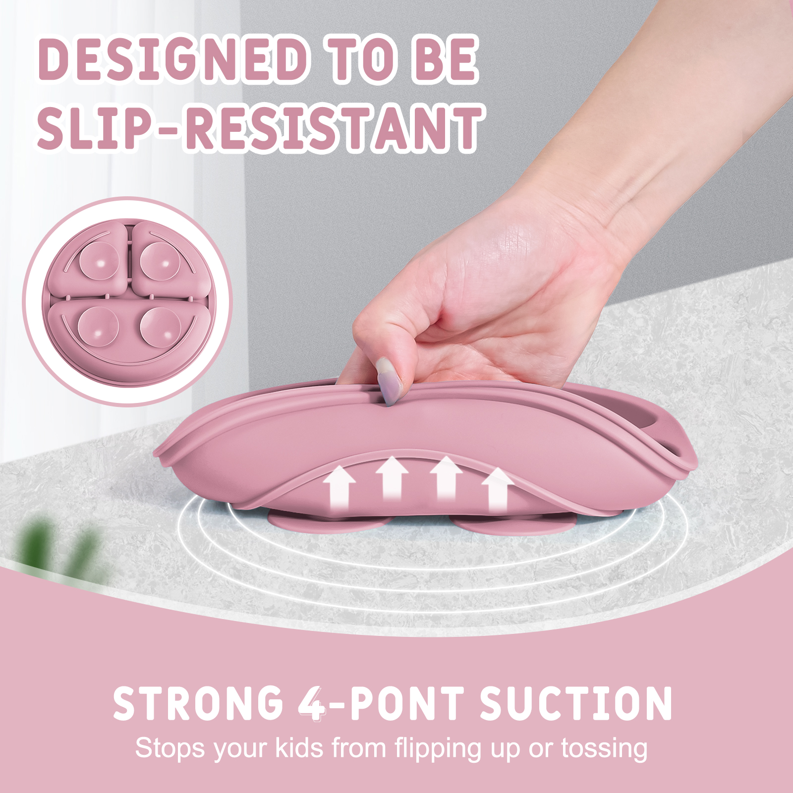 3pcs Baby Silicone Dining Plat - Plate Suction Toddler recensie en prijs