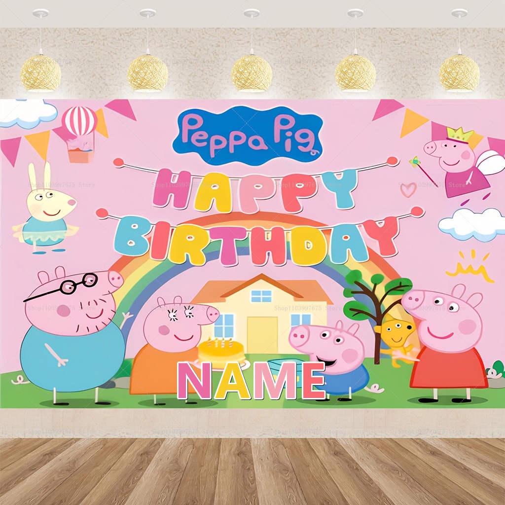 Custom Name Cartoon Peppa Pig  - Baby Food Name recensie en prijs