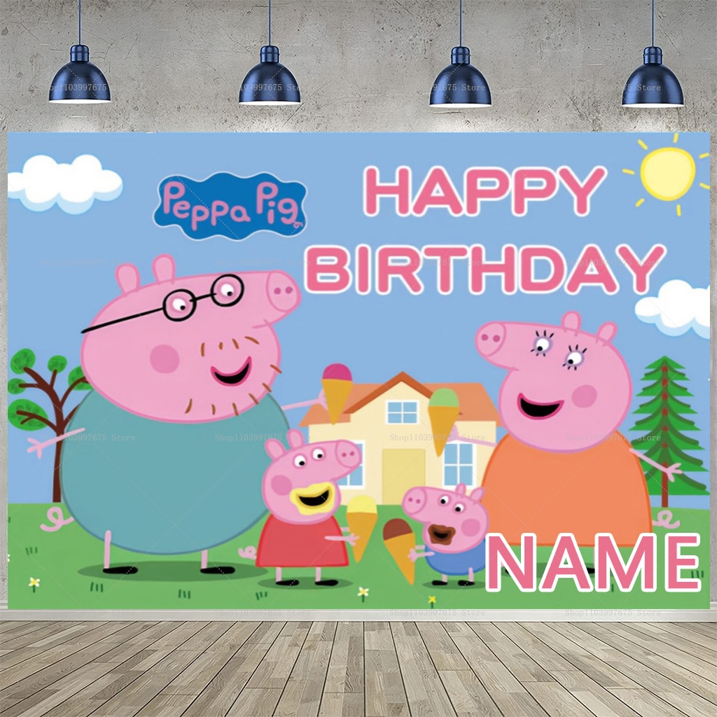 Custom Name Cartoon Peppa Pig  - Baby Food Name recensie en prijs