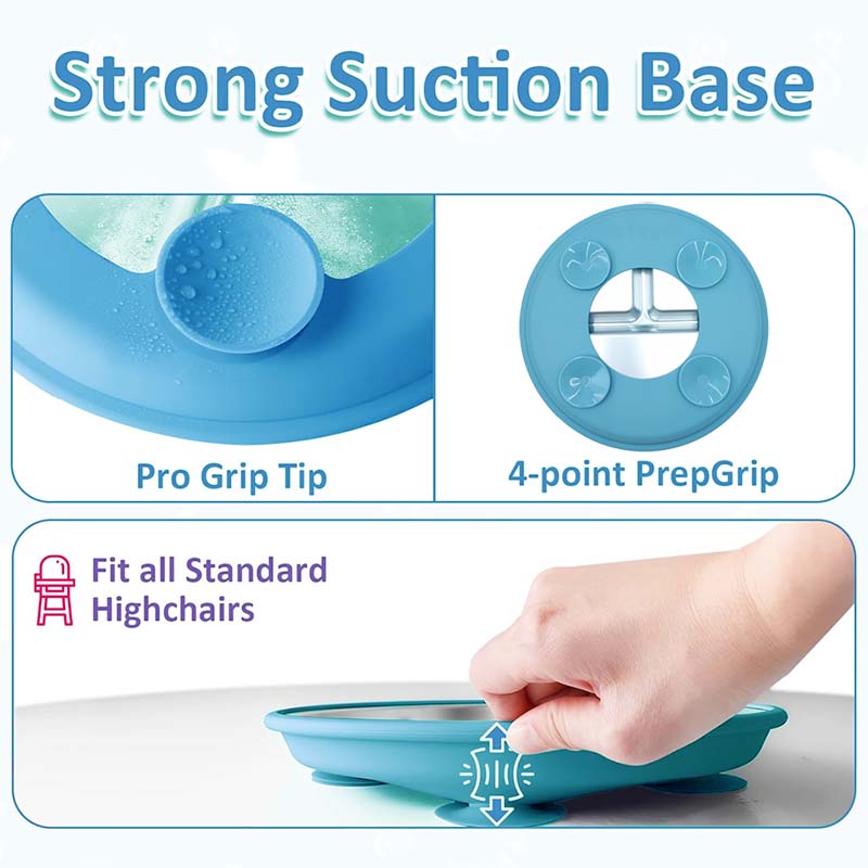 Stainless Steel Plate With Sil - Plate Suction Toddler recensie en prijs
