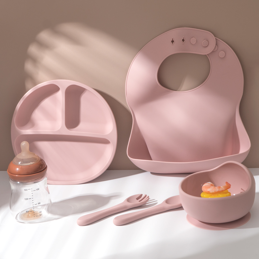 5Pcs Baby Silicone Feeding Set - Baby Food Table recensie en prijs