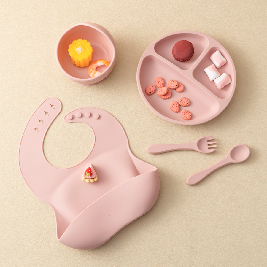 5Pcs Baby Silicone Feeding Set - Baby Food Table recensie en prijs