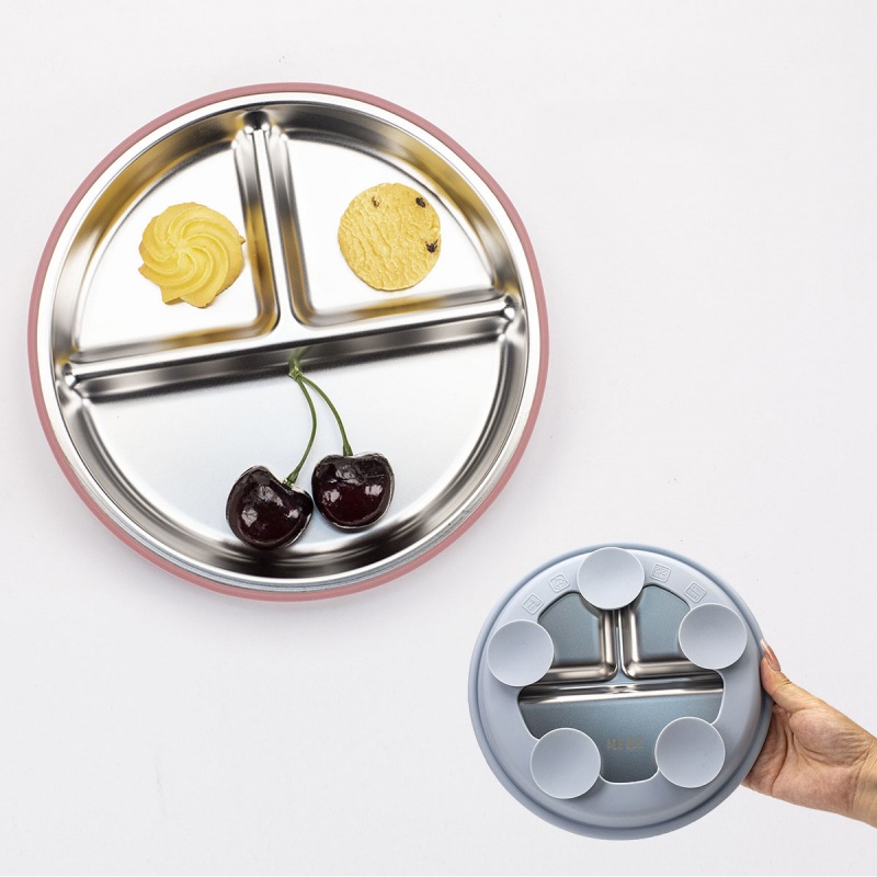 2pcs BPA Free Stainless Steel  - Plate Suction Toddler recensie en prijs