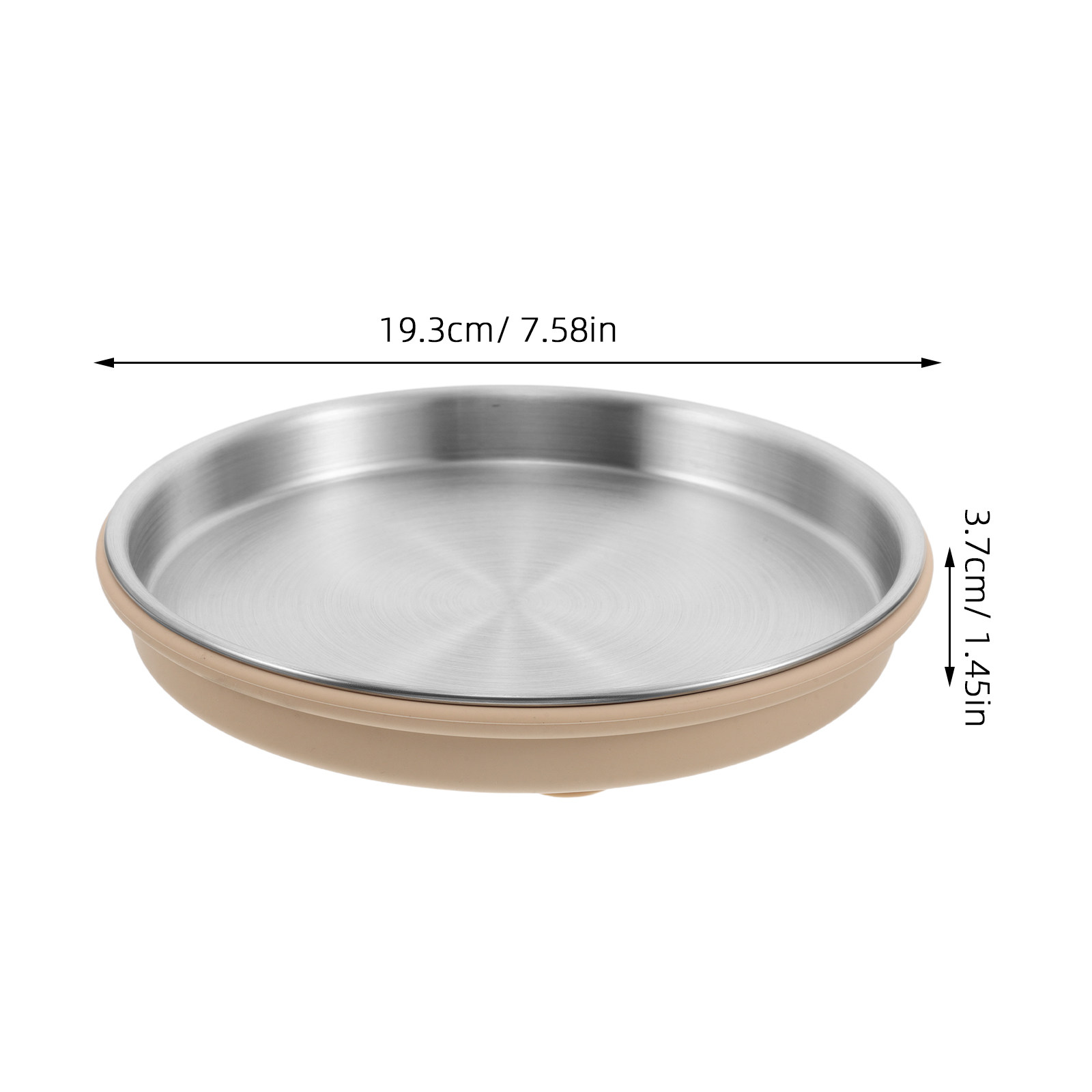 Stainless Steel Round Toddler  - Plate Suction Toddler recensie en prijs