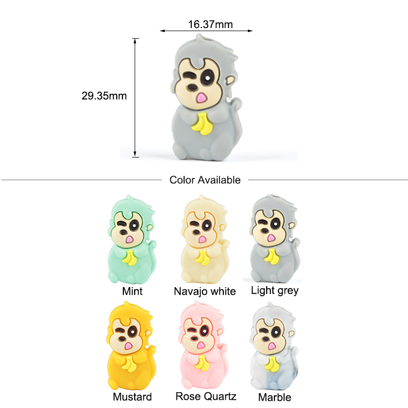 LOFCA 10pcs Leaf Silicone Bead - Baby Food Name recensie en prijs