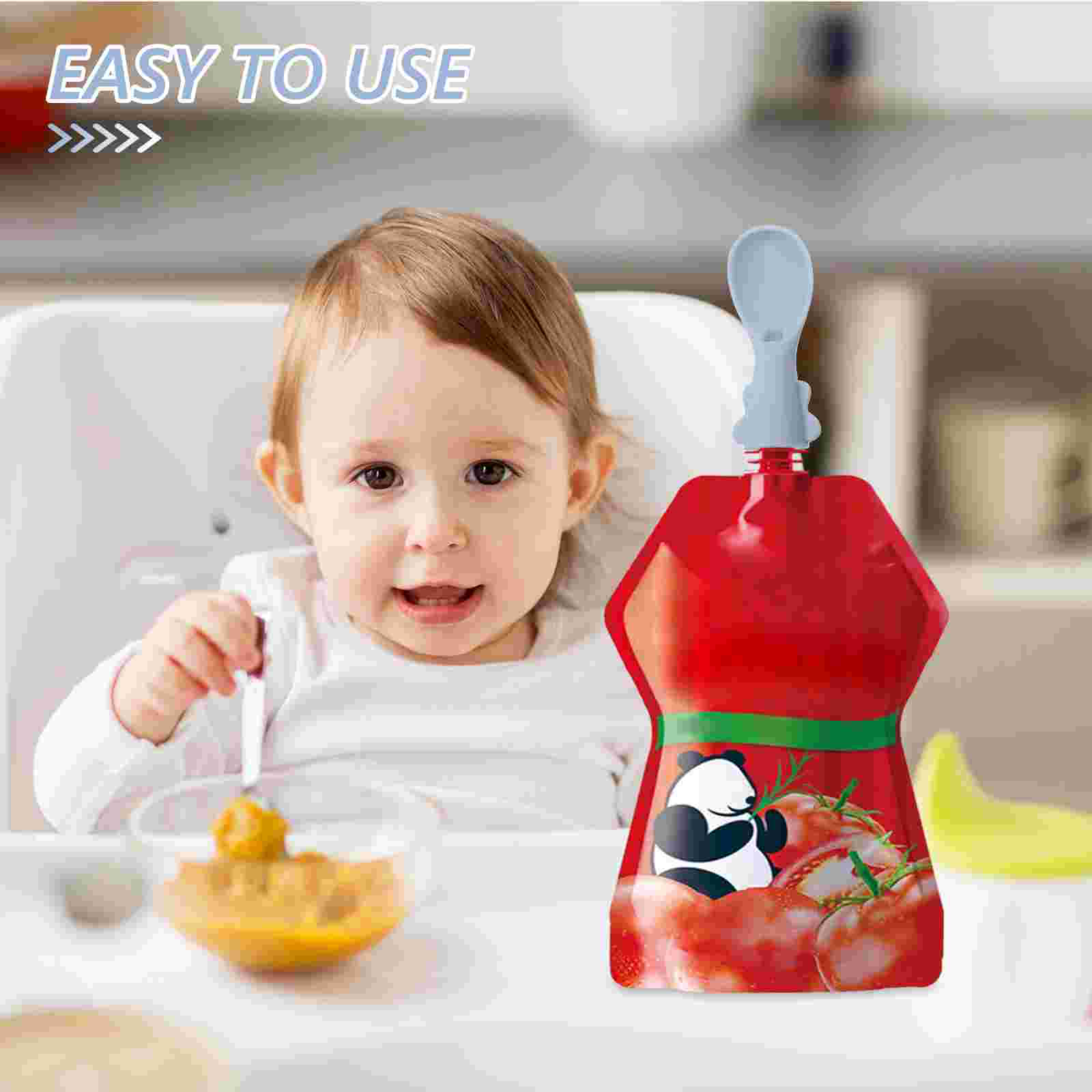 4 Pcs Baby Bag Spoon Set Spoon - Baby Food Pouches 1 Year Old recensie en prijs