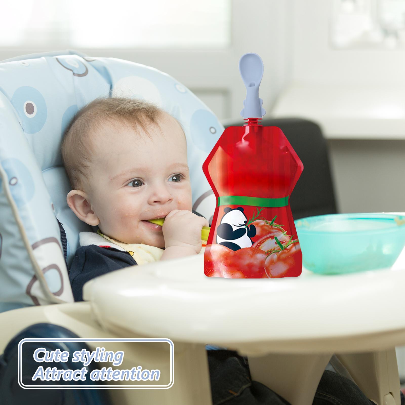 4 Pcs Baby Bag Spoon Set Spoon - Baby Food Pouches 1 Year Old recensie en prijs