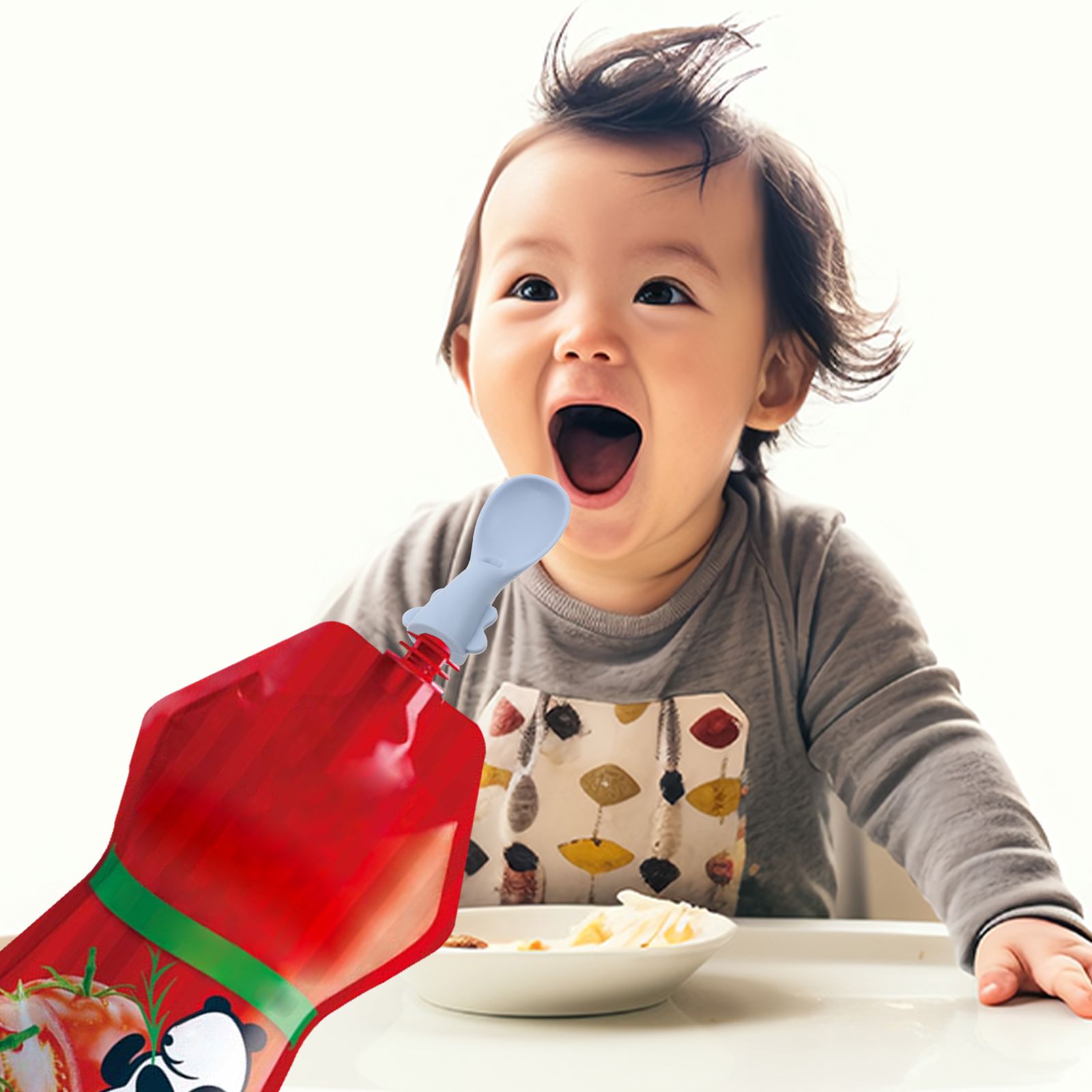 4 Pcs Baby Bag Spoon Set Spoon - Baby Food Pouches 1 Year Old recensie en prijs