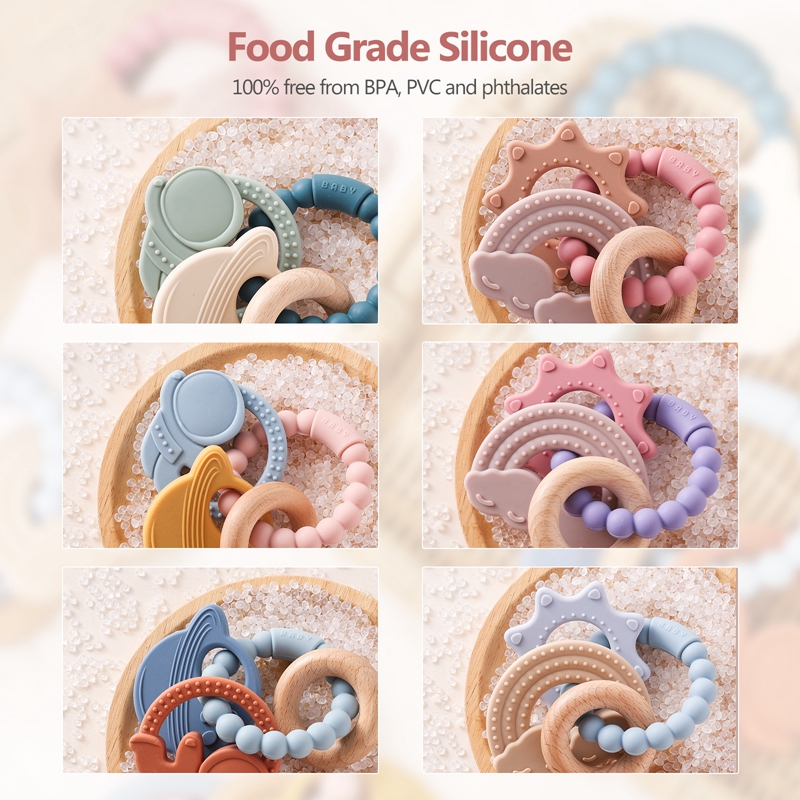 1pc Silicone Teether,Food Grad - Baby Food Name recensie en prijs