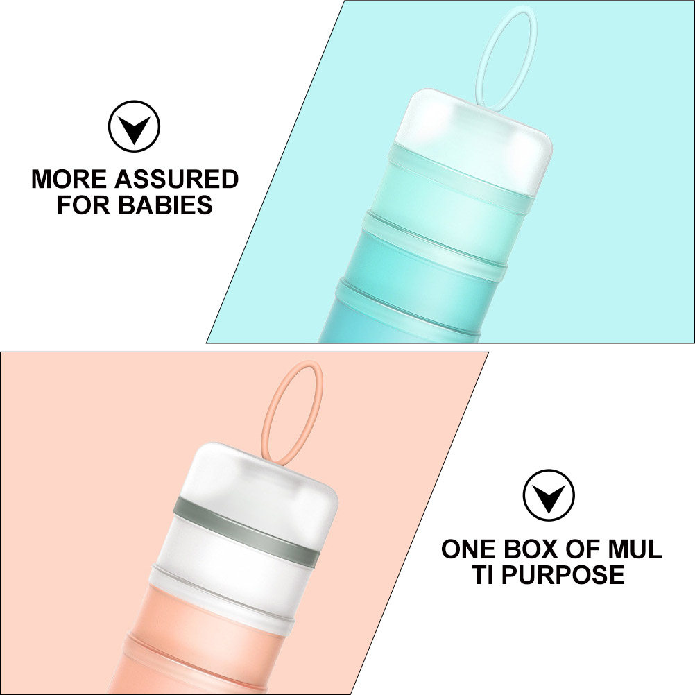 2Pcs Milk Powder Storage Box B - Formula Dispenser Portable recensie en prijs