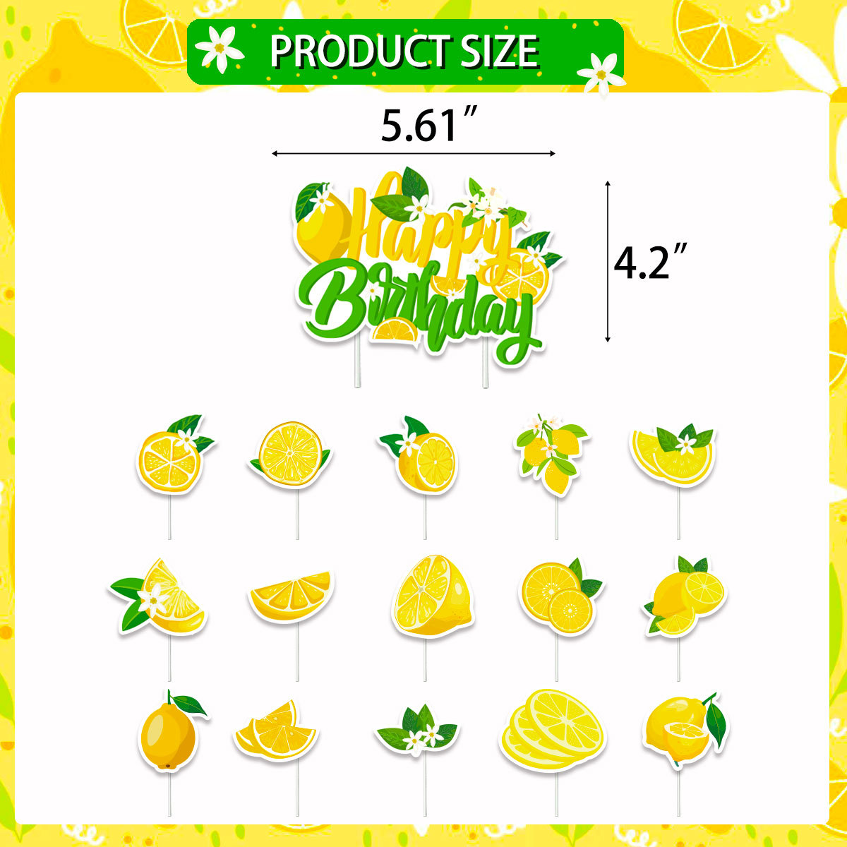Lemon Cupcake Toppers Summer C - Baby Food For 2 Year Old recensie en prijs