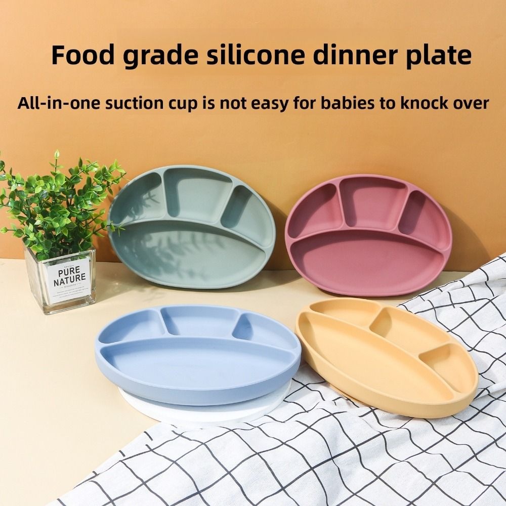 Non-Slip Silicone Divided Plat - Plate Suction Toddler recensie en prijs