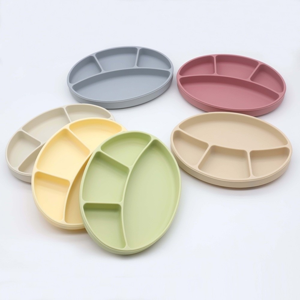 Non-Slip Silicone Divided Plat - Plate Suction Toddler recensie en prijs