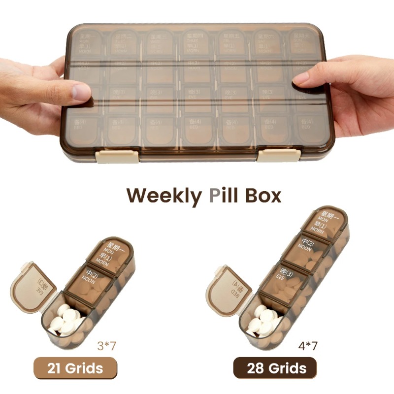 Portable 21/28 Grids Weekly Pi - Formula Dispenser Portable recensie en prijs