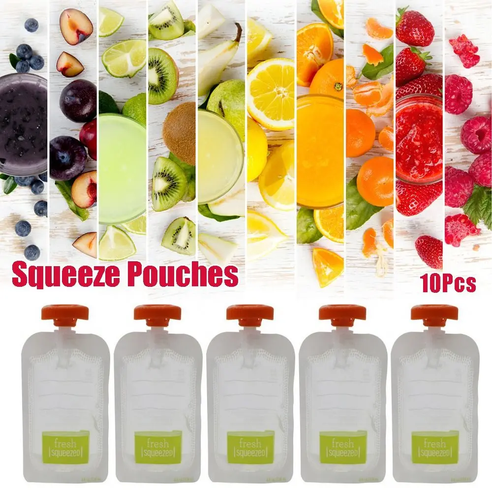 10Pcs Reusable Complementary F - Baby Food Pouches 1 Year Old recensie en prijs