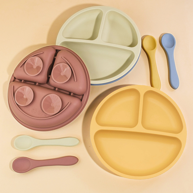 5Pcs Silicone Baby Feeding Set - Plate Suction Toddler recensie en prijs
