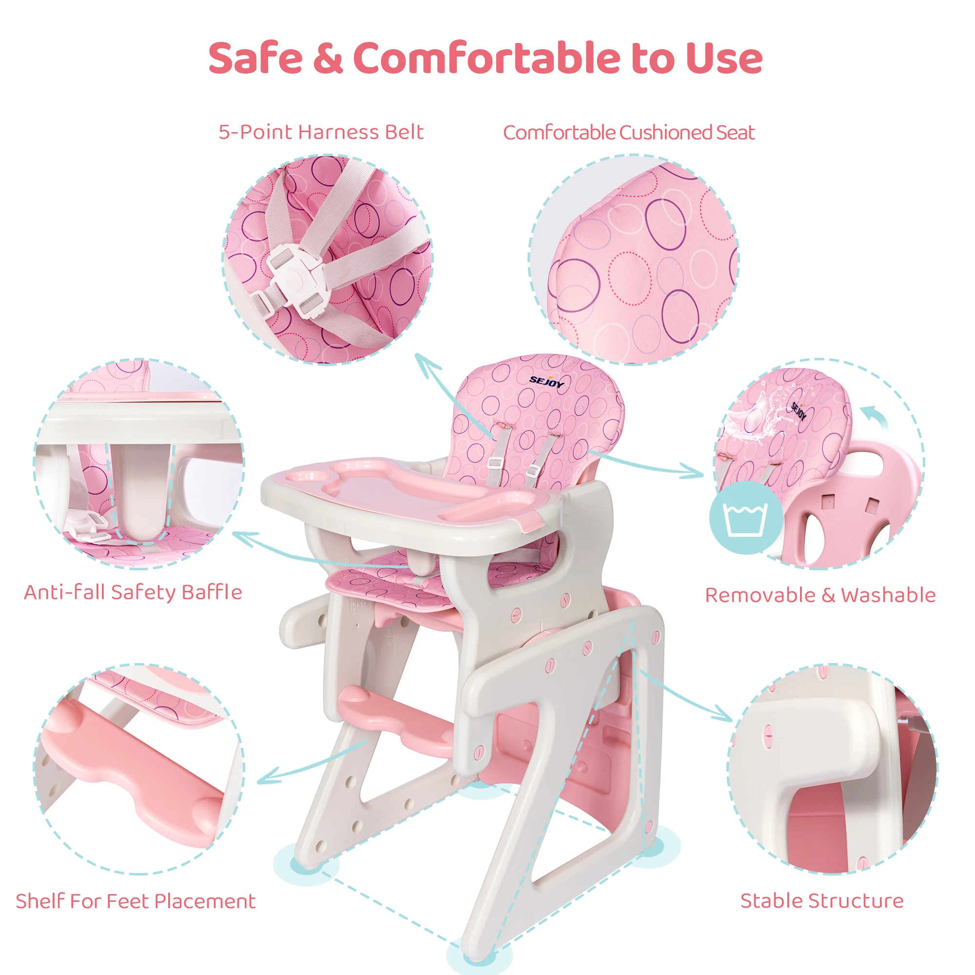 Baby Growth Chair - Convertibl - Baby Food Table recensie en prijs